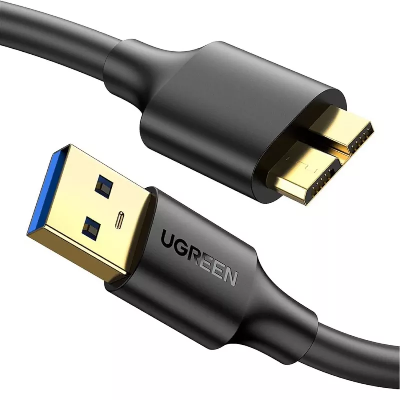 UGREEN Cabo USB 3.0 A para Micro B SuperSpeed 0,5 m preto