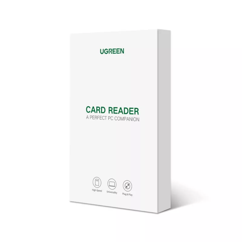 UGREEN Leitor de cartões USB 3.0 com dupla ranhura para cartões SD/TF – transferência de dados de 5 Gbit/s