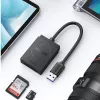 UGREEN Leitor de cartões USB 3.0 com dupla ranhura para cartões SD/TF – transferência de dados de 5 Gbit/s