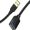 UGREEN Cabo de extensão USB 3.0 3m preto ficha para fêmea SuperSpeed 5Gbps