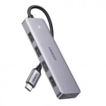 UGREEN Hub USB 3.0 4 portas com cabo de 1m - preto (CM219)