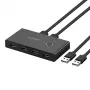 Ugreen USB 3.2 Gen 1 Switch Box Hub USB de 4 portas para dois computadores Preto (US216 30768)