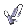 Adaptador UGREEN USB-A 3.2 Gen 1 para Ethernet 2.5G, 2,5 Gbps RJ45 LAN, Alumínio, Space Gray, Plug & Play, Realtek RTL8156B, Cabo de 10 cm