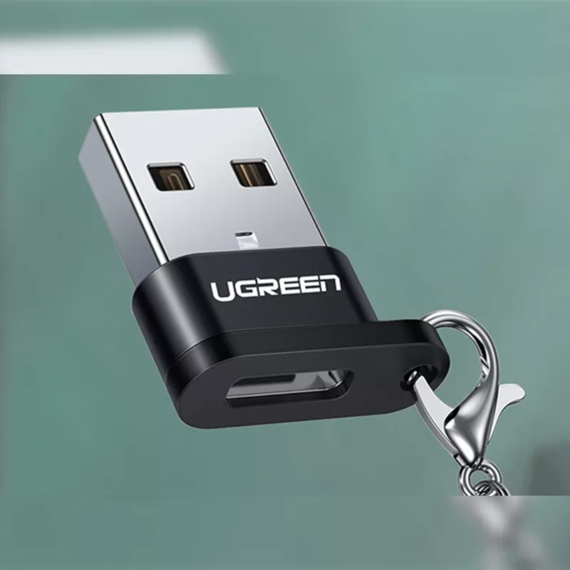 UGREEN Adaptador USB-A macho para USB-C fêmea (preto)