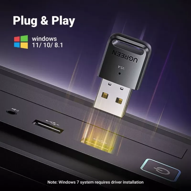 UGREEN adaptador USB Bluetooth 5.4 - CM748 preto