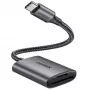 UGREEN Leitor de Cartões USB-C - Space Gray, SD & Micro SD, 5 Gbit/s