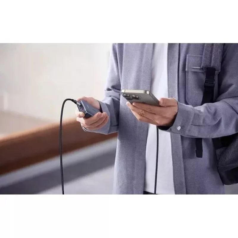 UGREEN Cabo de carregamento USB-C para USB-C USB 2.0 240W PD 3.1, caixa de alumínio trançada, 2m cinzento