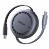 Cabo de carregamento rápido retrátil UGREEN USB-C para USB-C PD 100W 1m preto