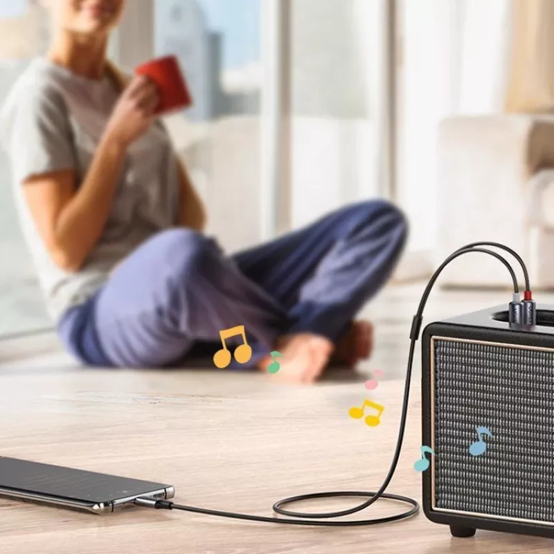 UGREEN Cabo de Áudio USB Type-C para 2RCA 1,5m Cinzento (20193 CM451)