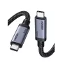 Cabo UGREEN USB4 USB-C para USB-C 240W 40Gbps 16K@60Hz 80Gbps Compatível com Thunderbolt 4 1m Nylon Entrançado