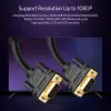 UGREEN VG101 Cabo VGA macho para macho 3M – banhado a ouro, duplo ferrite, Full HD 1080p