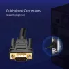 UGREEN VG101 Cabo VGA macho para macho 3M – banhado a ouro, duplo ferrite, Full HD 1080p