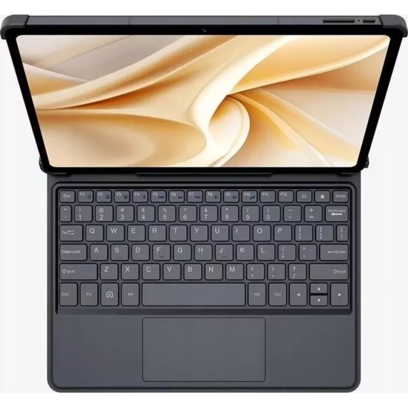 Ulefone Tab A11 Pro Capa com teclado com touchpad, QWERTY, Pogo-Pin, preto