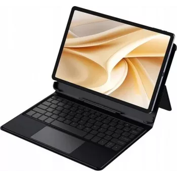 Ulefone Tab A11 Pro Capa com teclado com touchpad, QWERTY, Pogo-Pin, preto