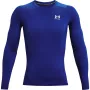 Camisola de compressão de manga comprida para homem Under Armour HG Armour Comp LS Royal Blue