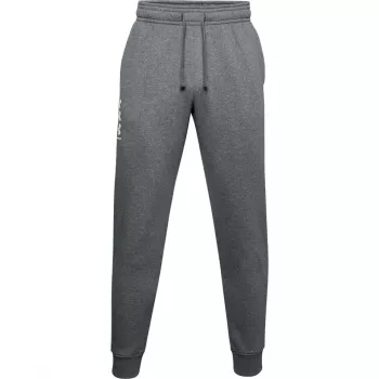 Calças de jogging Under Armour Rival Fleece 3Logo homem Pitch Gray Light Heather / Black tamanho S