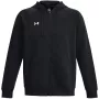 Sweatshirt com capuz Under Armour Rival Fleece Full-Zip para homem preto