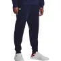 Calças de jogging Under Armour Rival Fleece para homem Midnight Navy/branco tamanho M