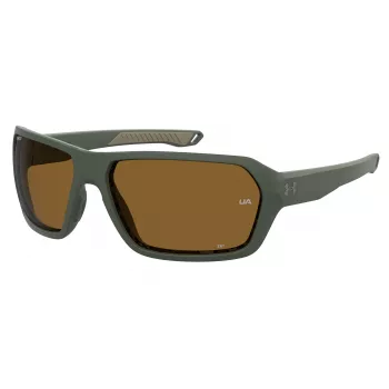 Under Armour UA-RECON-DLD Óculos de sol desportivos polarizados de homem - preto mate/cinzento - 64/15/125 mm