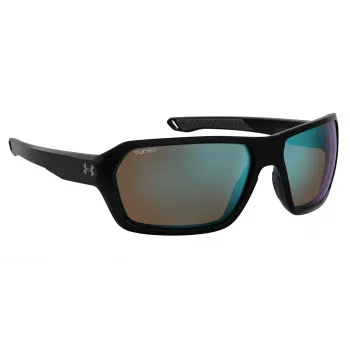 Óculos de sol desportivos Under Armour UARECON807G4W homem - armação preta mate, lentes cinzentas polarizadas, 64/17/125 mm