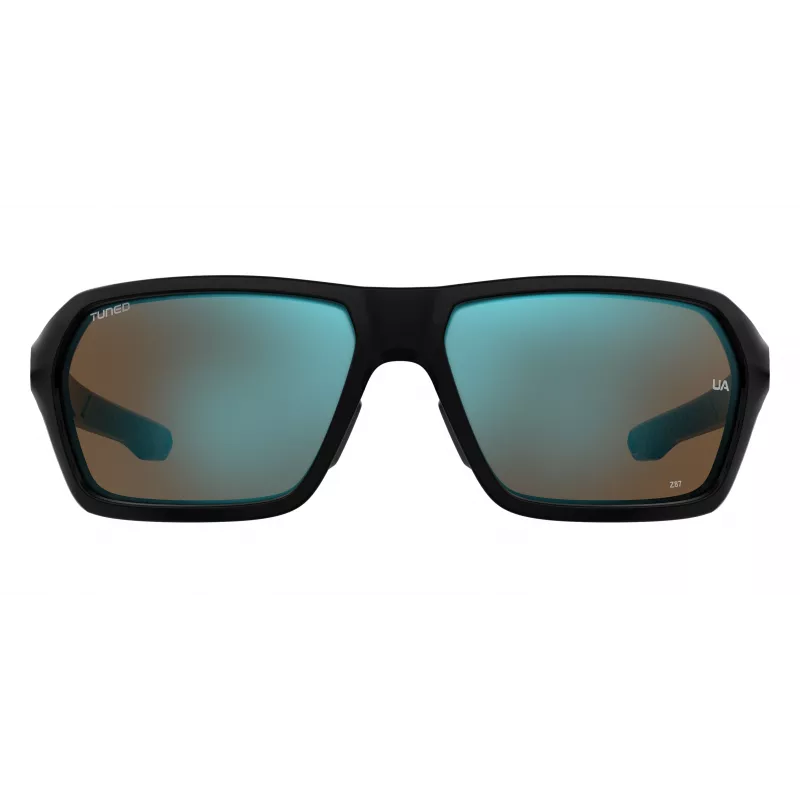 Óculos de sol desportivos Under Armour UARECON807G4W homem - armação preta mate, lentes cinzentas polarizadas, 64/17/125 mm