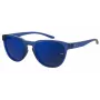 Óculos de sol unissexo Under Armour UASKYLAROXZF3 - armação preta acetinada, lentes cinzentas polarizadas, 53/17/140 mm