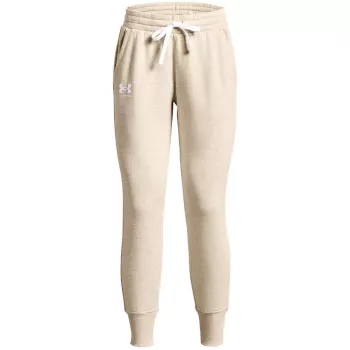 Calças Under Armour Rival Fleece mulher creme XL