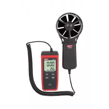 Anemómetro digital UNI-T UT363S com medição de velocidade do vento e temperatura