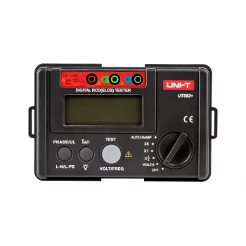 Testador de RCD digital UNI-T UT582+ com teste de rampa e função Auto-RCD