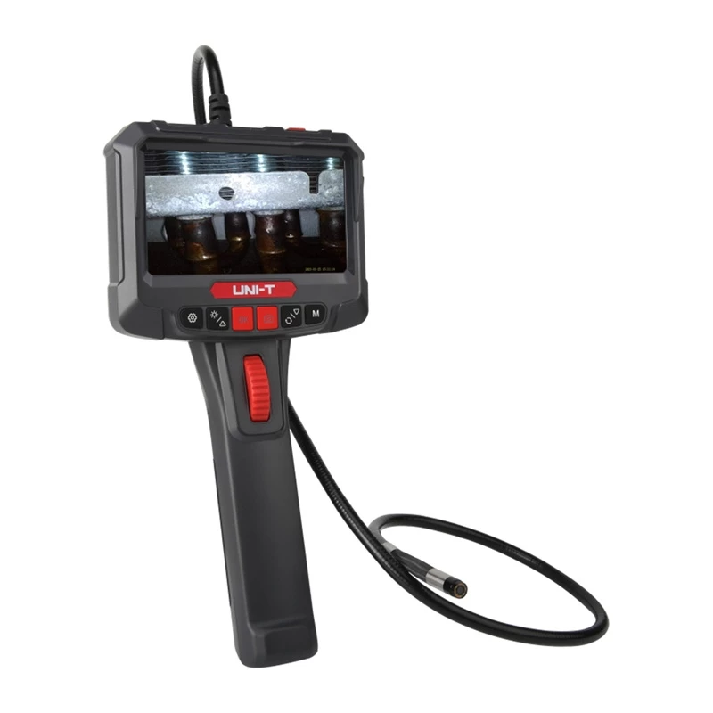 Uni-T UT663B-3m Borescópio Câmara de inspeção 4,3 polegadas IPS com sonda semirrígida de 3m, 1080P, IP67, 6 LED, 2600mAh