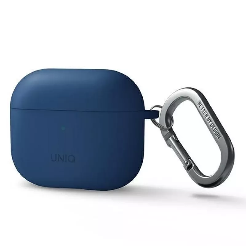 UNIQ Nexo capa para AirPods 3 + ganchos de orelha silicone - azul