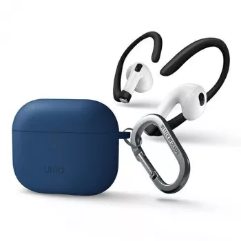 UNIQ Nexo capa para AirPods 3 + ganchos de orelha silicone - azul