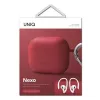 Uniq capa Nexo para AirPods 3 + ganchos de silicone para orelhas - vermelha