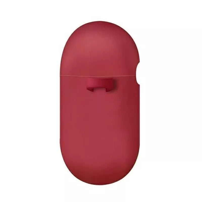 Uniq capa Nexo para AirPods 3 + ganchos de silicone para orelhas - vermelha