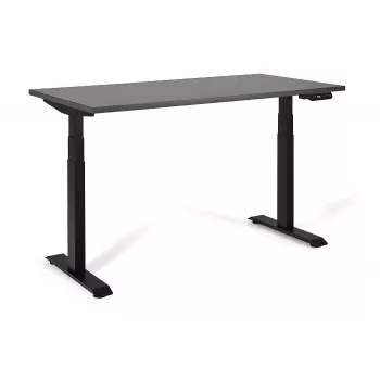 UNIQUE ACTIVE I Secretária elétrica ajustável em altura 140x70 cm Preto