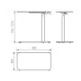 Secretária de portátil com altura ajustável UNIQUE LAPTOP DESK preta