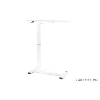 UNIQUE LAPTOP DESK Branco - Secretária móvel ajustável em altura com rodas