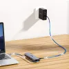 Unitek Hub USB 3.0 de 4 portas com cabo de 30cm, cinzento