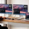 Unitek Hub USB 3.0 de 4 portas com cabo de 30cm, cinzento
