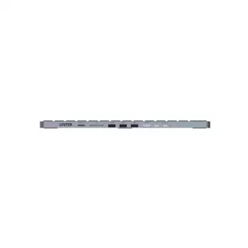 Hub USB-C 9 em 1 Unitek HDMI 4K PD 100W teclado