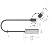 UNITEK Adaptador USB-A/C 3.1 Gen 1 para RJ45 2.5 Gigabit Ethernet U1313C
