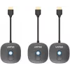 UNITEK Sistema transmissor de sinal AV HDMI sem fios 1080p, 1 emissor + 2 recetores, preto