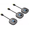 UNITEK Sistema transmissor de sinal AV HDMI sem fios 1080p, 1 emissor + 2 recetores, preto
