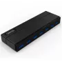 UNITEK Y-3184 Hub USB 3.0 de 7 Portas com Fonte de Alimentação e Função de Carregamento BC 1.2