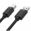 UNITEK Y-C430GBK cabo USB 2.0 ficha A para ficha B 1m preto