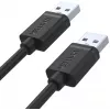 UNITEK Y-C442GBK Cabo USB 2.0 Type-A macho para Type-A macho 1,5 m Preto
