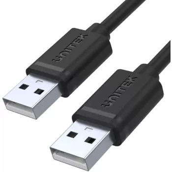 UNITEK Y-C442GBK Cabo USB 2.0 Type-A macho para Type-A macho 1,5 m Preto