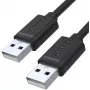 UNITEK Y-C442GBK Cabo USB 2.0 Type-A macho para Type-A macho 1,5 m Preto