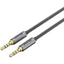 Cabo de áudio UNITEK Y-C926ABK jack 3,5 mm estéreo para estéreo, 1 m, banhado a ouro