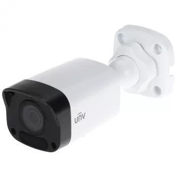 Câmara IP bullet IR UNIVIEW IPC2124LB-AF28K-A2 4MP, distância focal fixa 2,8mm, PoE, IP67